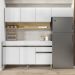 Cozinha Modulada 3 Pecas Com Balcao Tampo Line Supremo Cp Freijo KTP