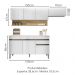 Cozinha Modulada 3 Pecas Com Balcao Tampo Line Supremo Cp Freijo KTP