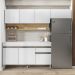 Cozinha Modulada 3 Pecas Com Balcao Tampo Line Supremo Cp Freijo KTP