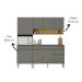 Cozinha Modulada 3 Pecas Line Gris Cp Freijo KTP