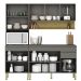 Cozinha Modulada 3 Pecas Line Gris Cp Freijo KTP