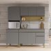 Cozinha Modulada 3 Pecas Line Gris Cp Freijo KTP