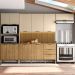 Cozinha Modulada 320cm 10 Portas 2995 Freijo Vanilla Ripado KTP