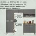 Cozinha Modulada 4 Peças 222cm 2936 Freijo Gris KTP