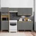 Cozinha Modulada 4 Peças 250cm 2918 Freijo Gris KTP
