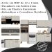 Cozinha Modulada 4 Peças 250cm 2918 Nogueira Off White KTP
