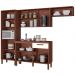 Cozinha Modulada 4 Peças 250cm 2918 Nogueira Off White KTP