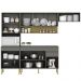 Cozinha Modulada 4 Pecas Balcao Com Tampo Line Gris Cp Freijo KTP