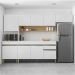 Cozinha Modulada 4 Pecas Com Balcao Tampo Line Supremo Cp Freijo KTP