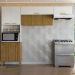 Cozinha Modulada 6 portas 2972 Freijo Supremo Ripado KTP