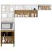 Cozinha Modulada 6 portas 2972 Freijo Supremo Ripado KTP