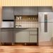 Cozinha modulada 250cm 9 Portas 2992 Gris KTP