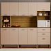 Kit Armario Cozinha 10 Portas 2983 Freijo Vanilla KTP