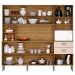 Kit Armario Cozinha 10 Portas 2983 Freijo Vanilla KTP