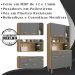 Kit Armario Cozinha 6 Portas 196GD Freijo Gris KTP