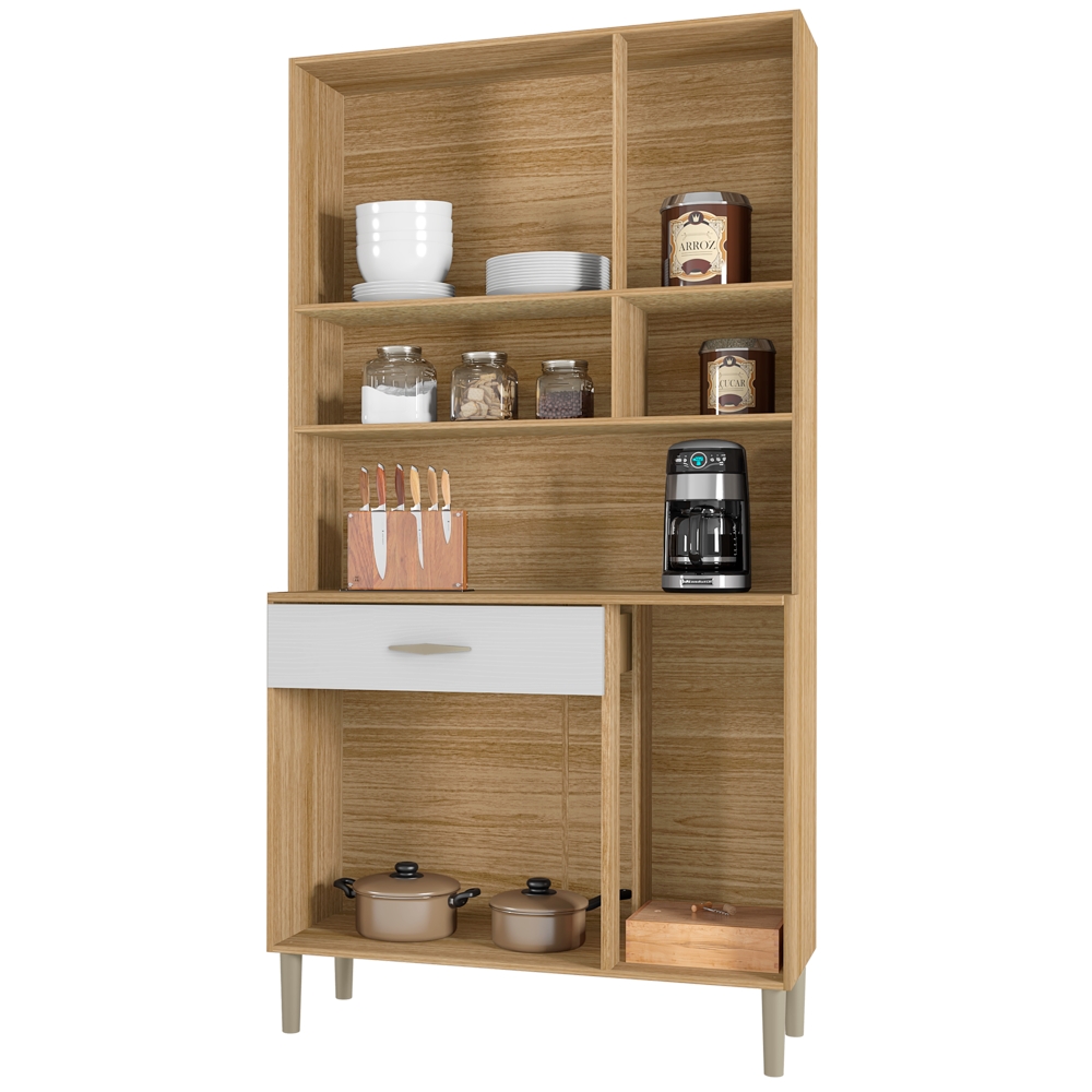 Kit Armario Cozinha 6 Portas 196GD Freijo Supremo KTP