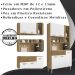 Kit Armario Cozinha 6 Portas 196GD Freijo Supremo Ripado KTP