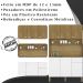Kit Armario Cozinha 6 Portas 2491 Freijo Supremo Ripado KTP