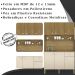 Kit Armario Cozinha 6 Portas 2491 Freijo Vanilla Ripado KTP