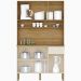 Kit Armario Cozinha 6 Portas 2491 Freijo Vanilla Ripado KTP