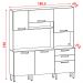 Kit Armario Cozinha 6 Portas 2919 Freijo Gris KTP