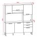 Kit Armario Cozinha 6 Portas 2919 Freijo Soft KTP