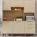 Kit Armario Cozinha 6 Portas 2919 Freijo Vanilla KTP