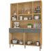 Kit Armario Cozinha 8 Portas 197GD Freijo Gris KTP