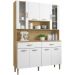 Kit Armario Cozinha 8 Portas 197GD Freijo Supremo KTP