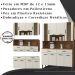 Kit Armario Cozinha 8 Portas 197GD Nogueira Off White  KTP