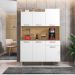 Kit Cozinha 6 Portas e 1 Gaveta Freijó Supremo Genova Kits Paraná