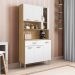 Kit Cozinha 6 Portas e 1 Gaveta Freijó Supremo Golden Kits Paraná