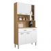Kit Cozinha 6 Portas e 1 Gaveta Freijó Supremo Golden Kits Paraná