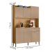 Kit Cozinha 6P 1G 122 cm Genova Freijo Vanilla KTP