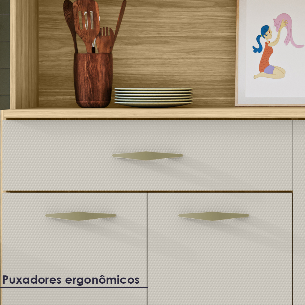 Kit Cozinha 6P 1G 91 cm Golden Freijo Soft KTP
