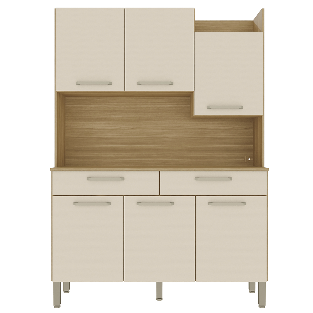 Kit Cozinha 6P 2G 132 cm Modena Freijo Soft KTP