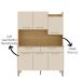 Kit Cozinha 6P 2G 132 cm Modena Freijo Soft KTP