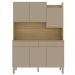 Kit Cozinha 6P 2G 132 cm Modena Freijo Vanilla KTP