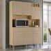 Kit Cozinha 6P 2G 132 cm Modena Freijo Vanilla KTP