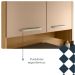Kit Cozinha 6P 2G 132 cm Modena Freijo Vanilla KTP