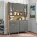 Kit Cozinha 8 Portas e 2 Gavetas Freijó Gris Golden Kits Paraná