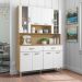 Kit Cozinha 8 Portas e 2 Gavetas Freijó Supremo Golden Kits Paraná