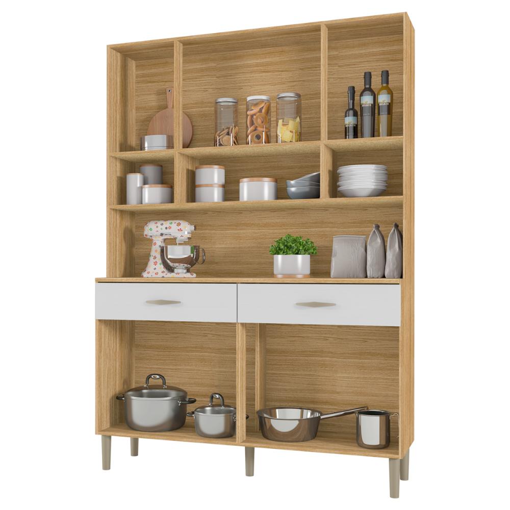 Kit Cozinha 8 Portas e 2 Gavetas Freijó Supremo Golden Kits Paraná
