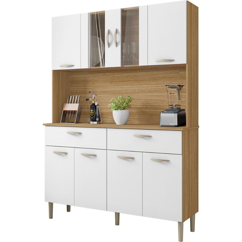 Kit Cozinha 8 Portas e 2 Gavetas Freijó Supremo Pan Kits Paraná