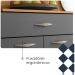 Kit Cozinha 8P 2G 122 cm Golden Freijo Gris KTP