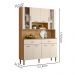 Kit Cozinha 8P 2G 122 cm Golden Freijo Soft KTP