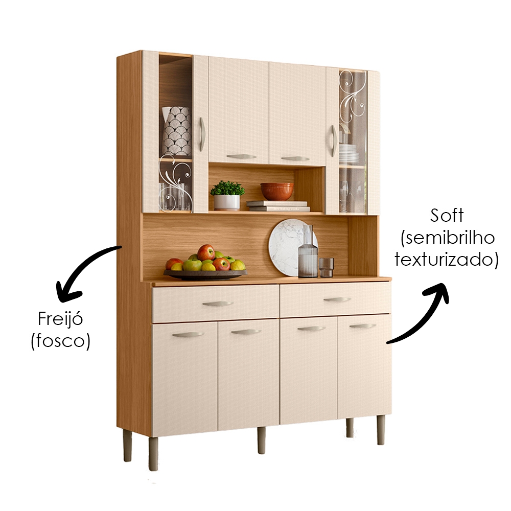 Kit Cozinha 8P 2G 122 cm Golden Freijo Soft KTP