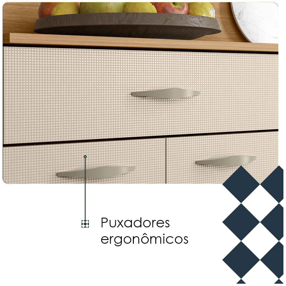 Kit Cozinha 8P 2G 122 cm Golden Freijo Soft KTP