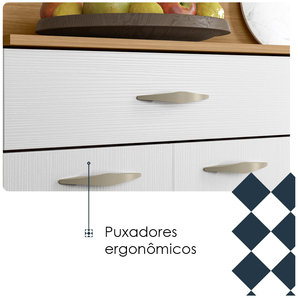 Kit Cozinha 8P 2G 122 cm Golden Freijo Supremo KTP