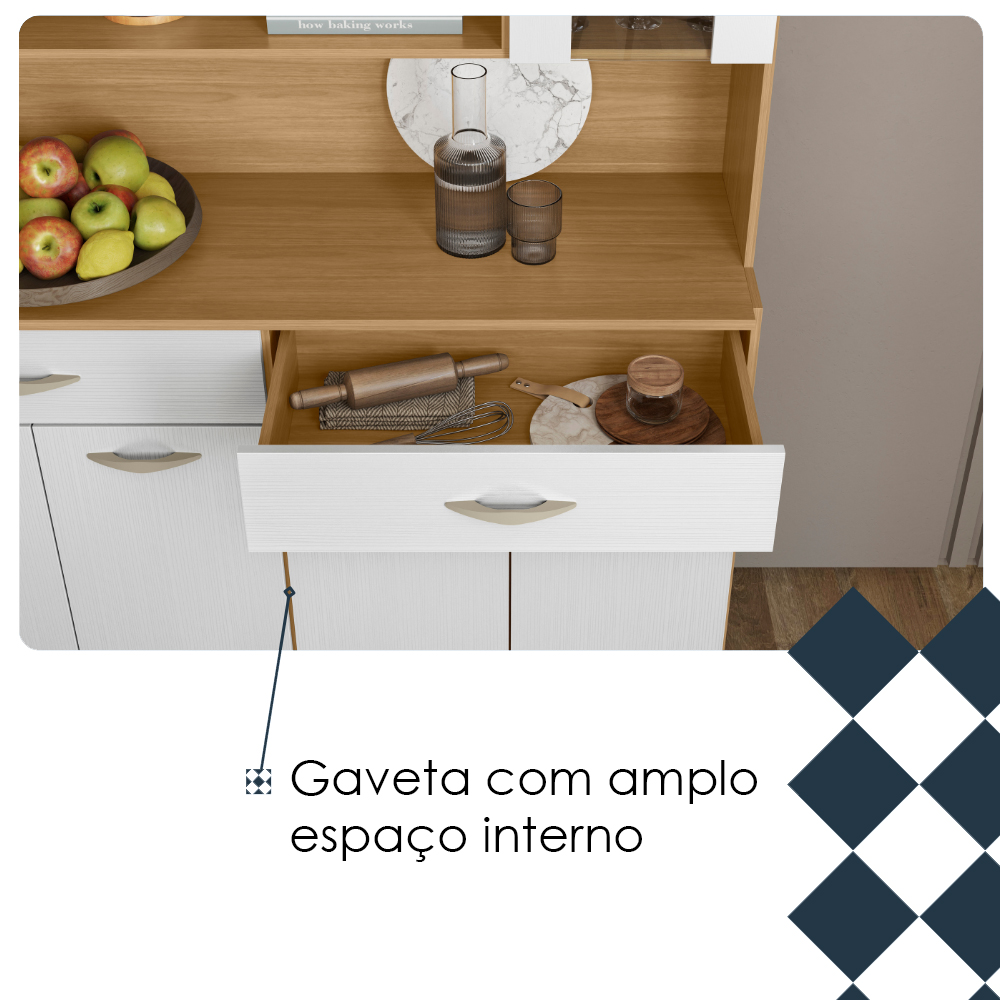 Kit Cozinha 8P 2G 122 cm Golden Freijo Supremo KTP